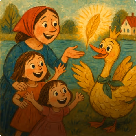 The Swan with Golden Feathers