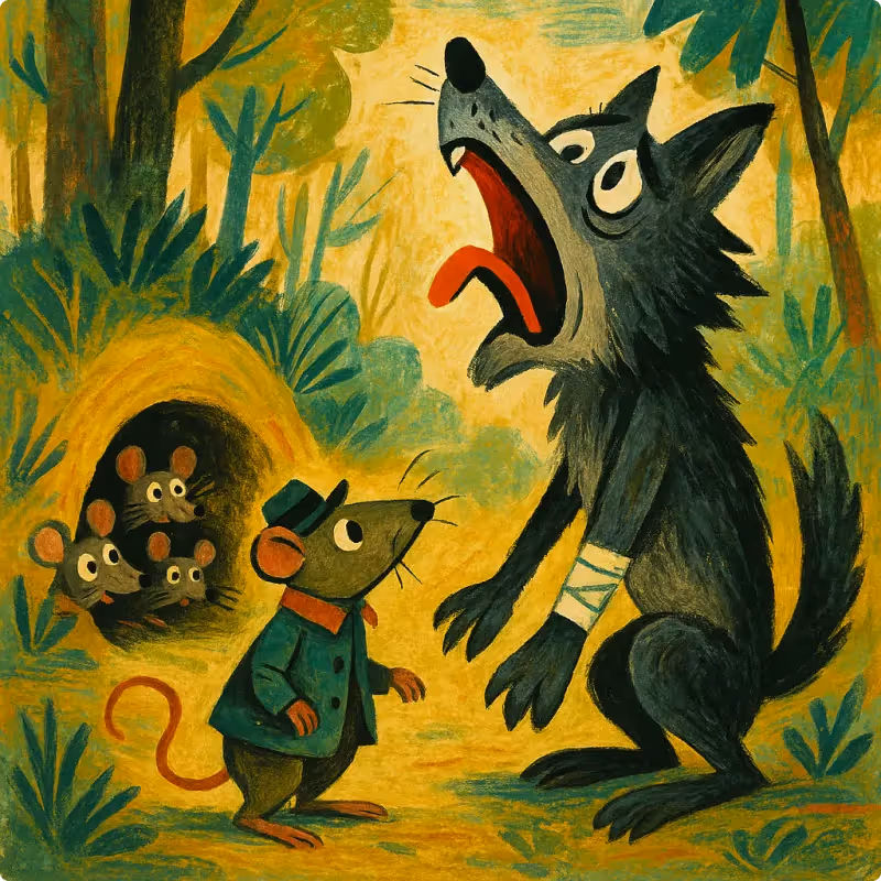Jataka Tales - The Tricky Wolf and the Rats