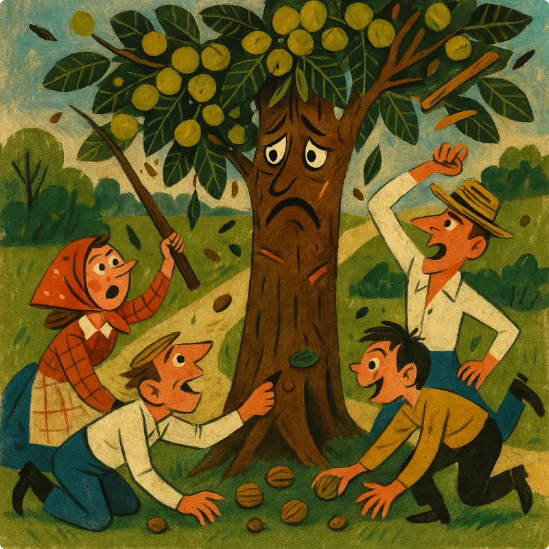 Aesop's Fables - The Walnut Tree