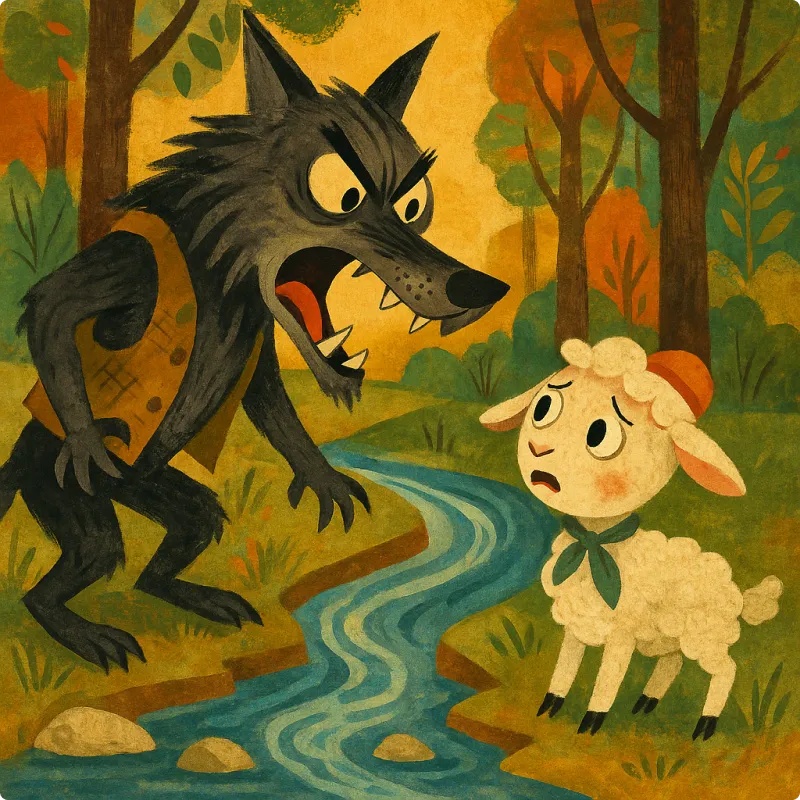 Aesop's Fables - The Wolf and the Lamb