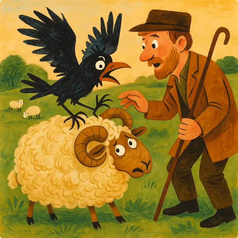 Aesop's Fables - The Eagle, the Jackdaw and the Shepherd