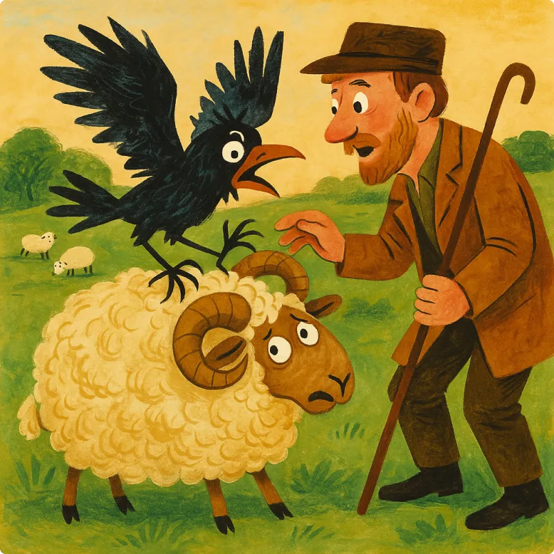 Aesop's Fables - The Eagle, the Jackdaw and the Shepherd