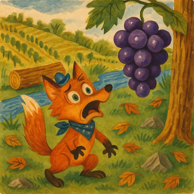 Aesop's Fables - The Fox and the Sour Grapes