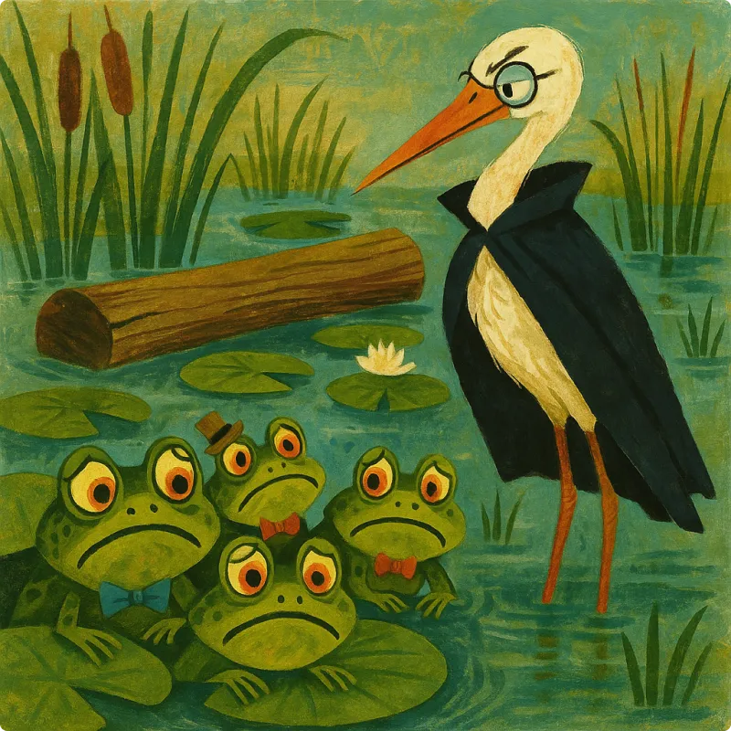 Aesop's Fables - The Frogs Ask Zeus for a King
