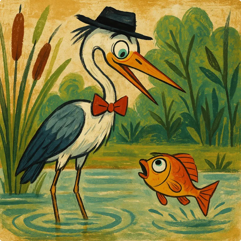 Aesop's Fables - The Heron and the Fish