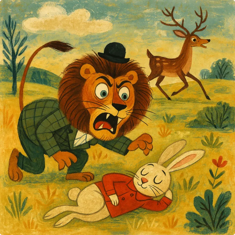 Aesop's Fables - The Lion and The Hare