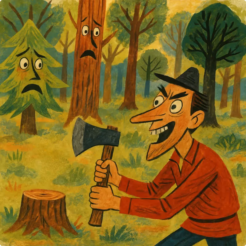 Aesop's Fables - The Trees and The Axe