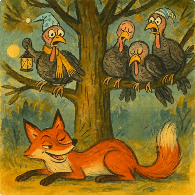 The Fox and the Turkeys