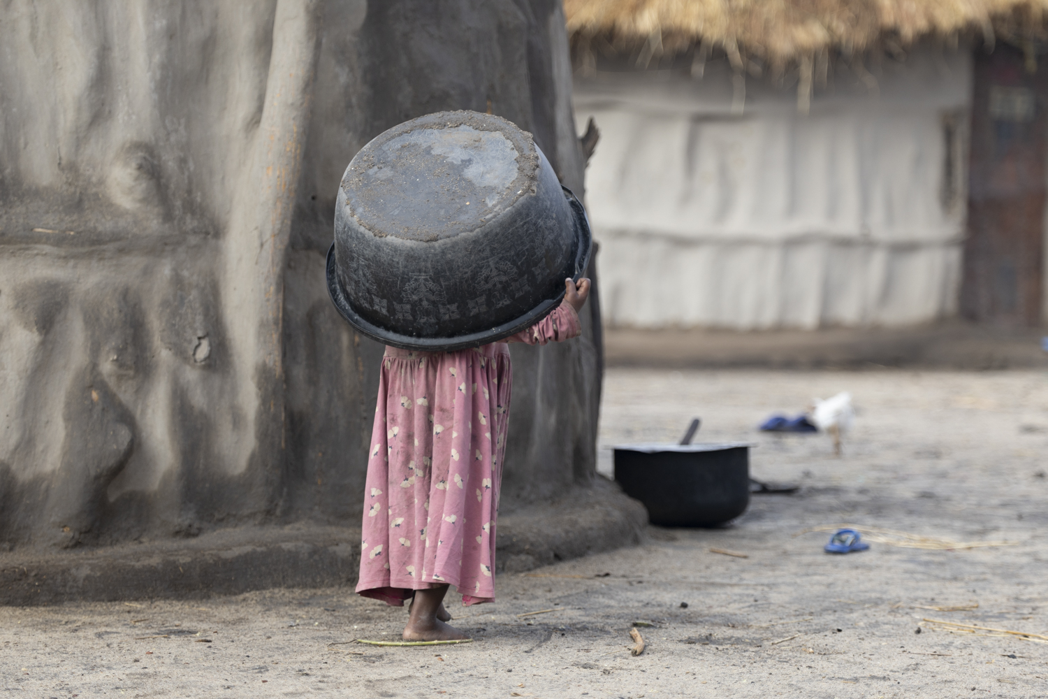 Tanzania , inside a Massai village