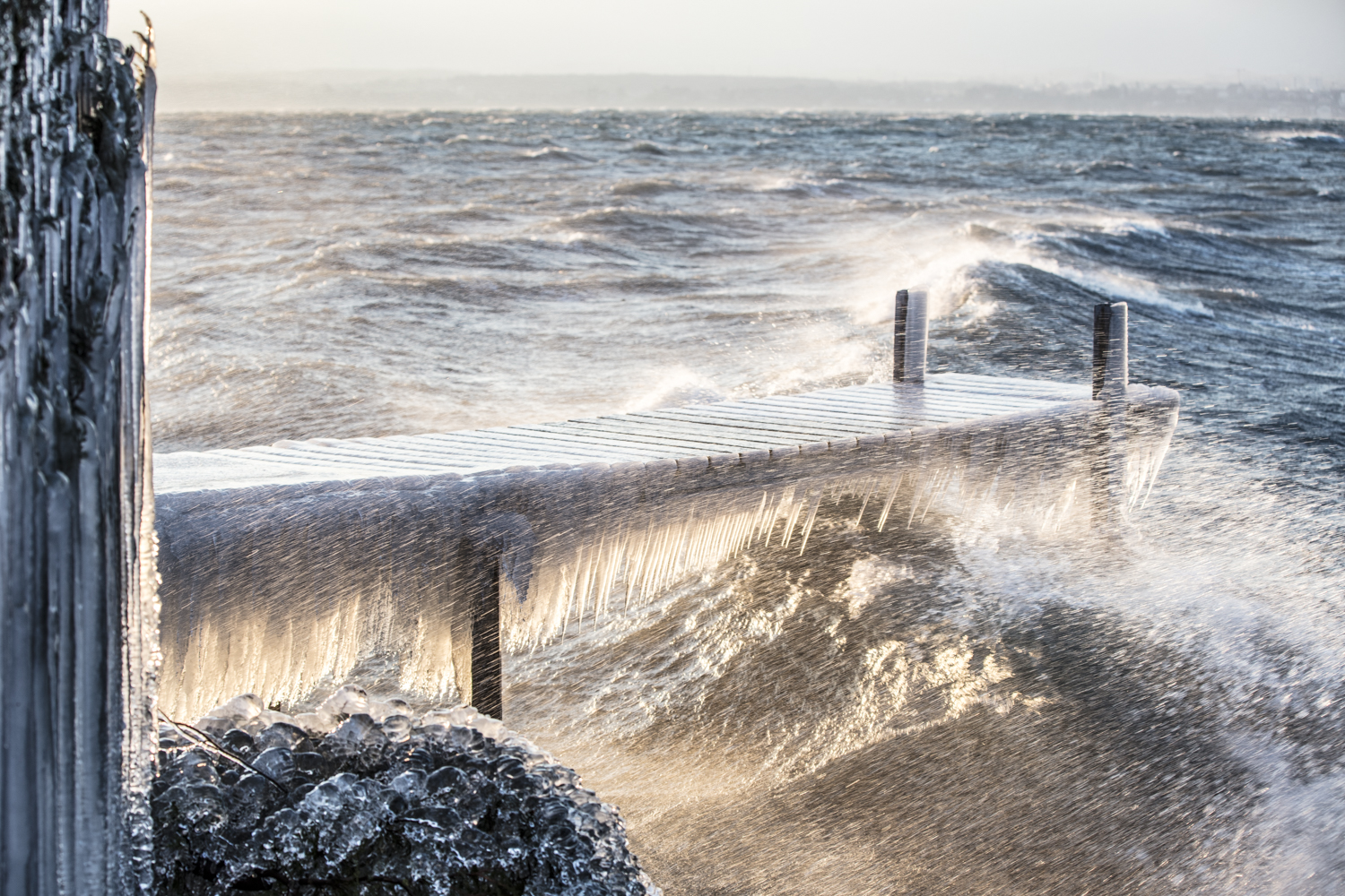 Lac Léman en hiver