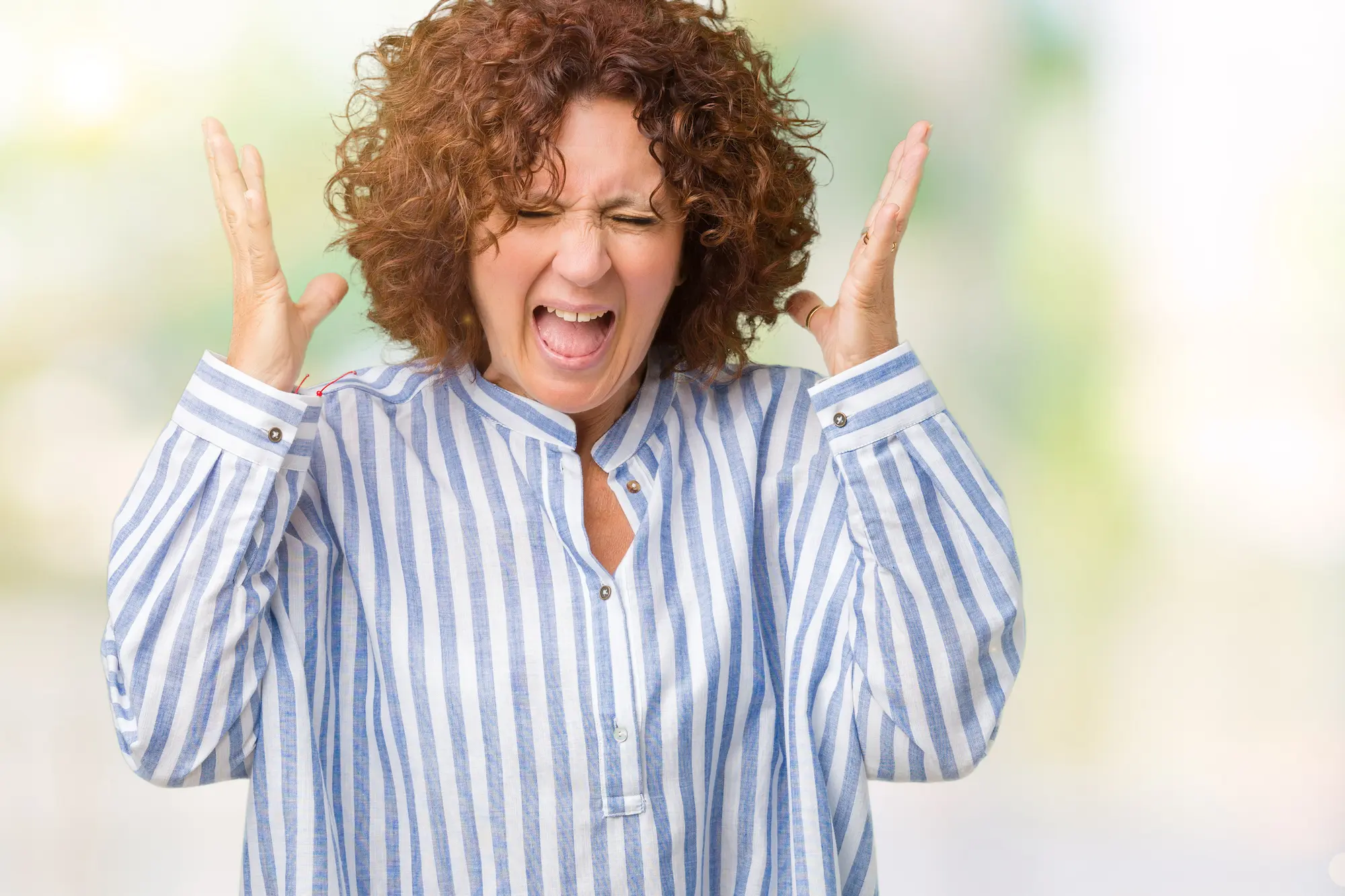 Auch Ausraster bei Erwachsenen, wie dieser Frau, sind keine Seltenheite. Häufig reichen schon Kleinigkeiten aus um auf 180 zu sein.