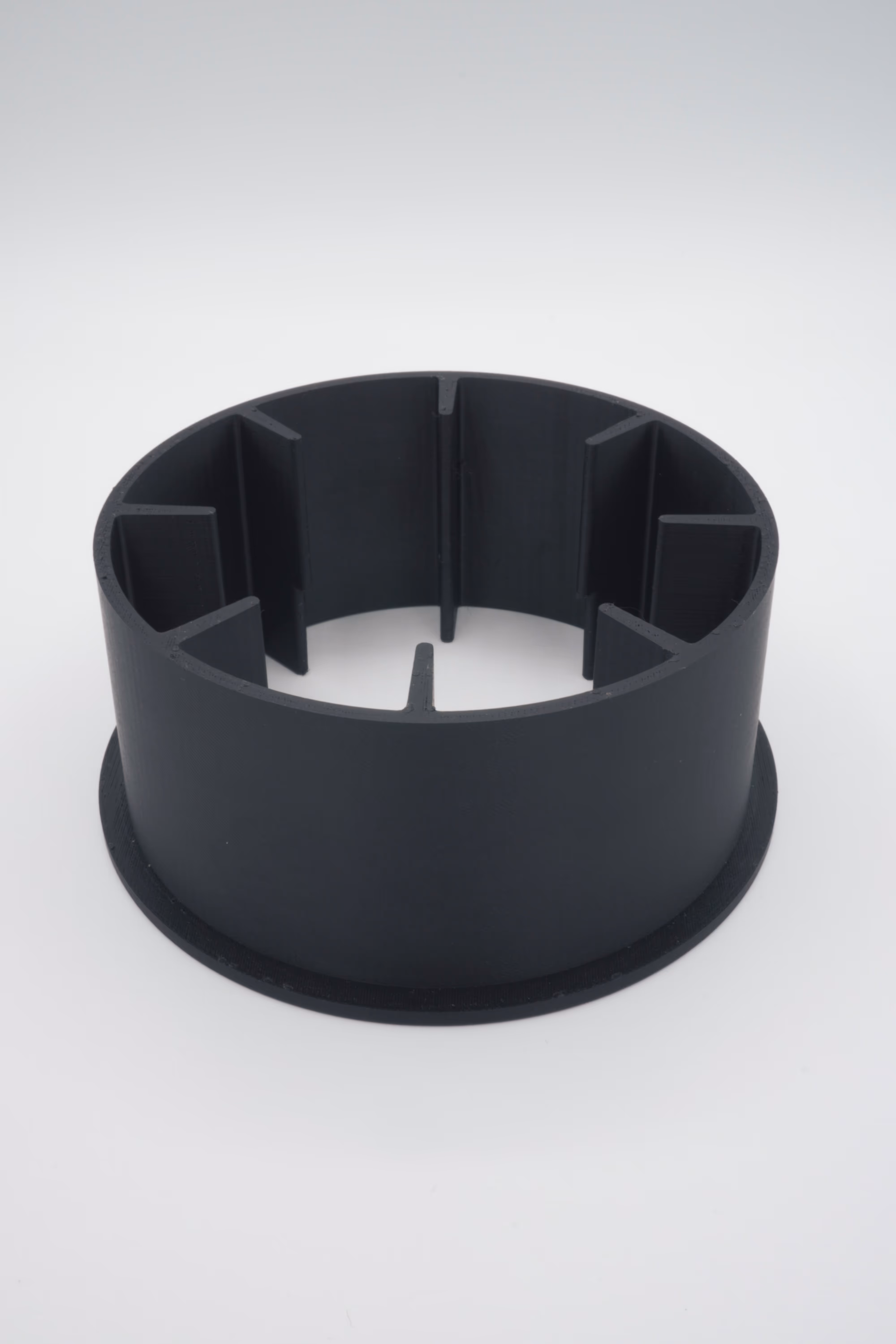 Zwarte 3D-geprint koffiefilter onderdeel