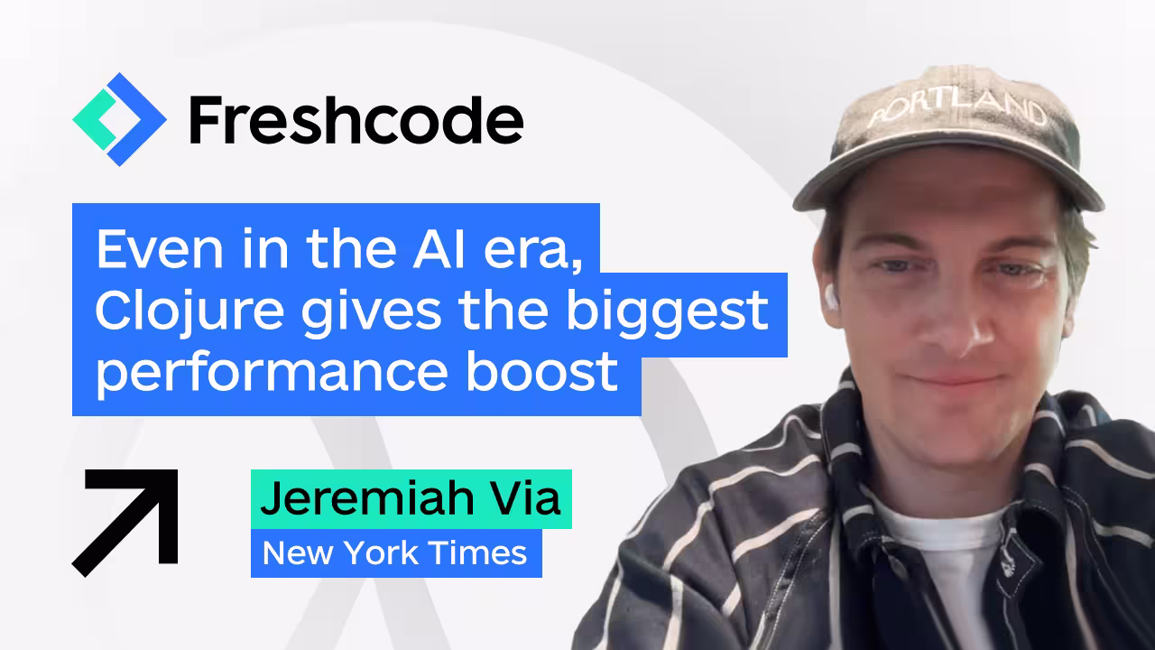 Even in the AI era, Clojure gives the biggest performance boost, with Jeremiah Via, NYT
