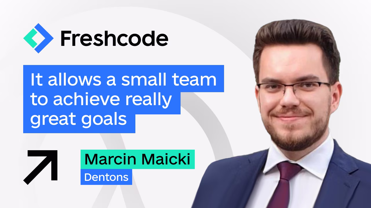 It allows a small team to achieve really great goals, with Marcin Maicki, Dentons