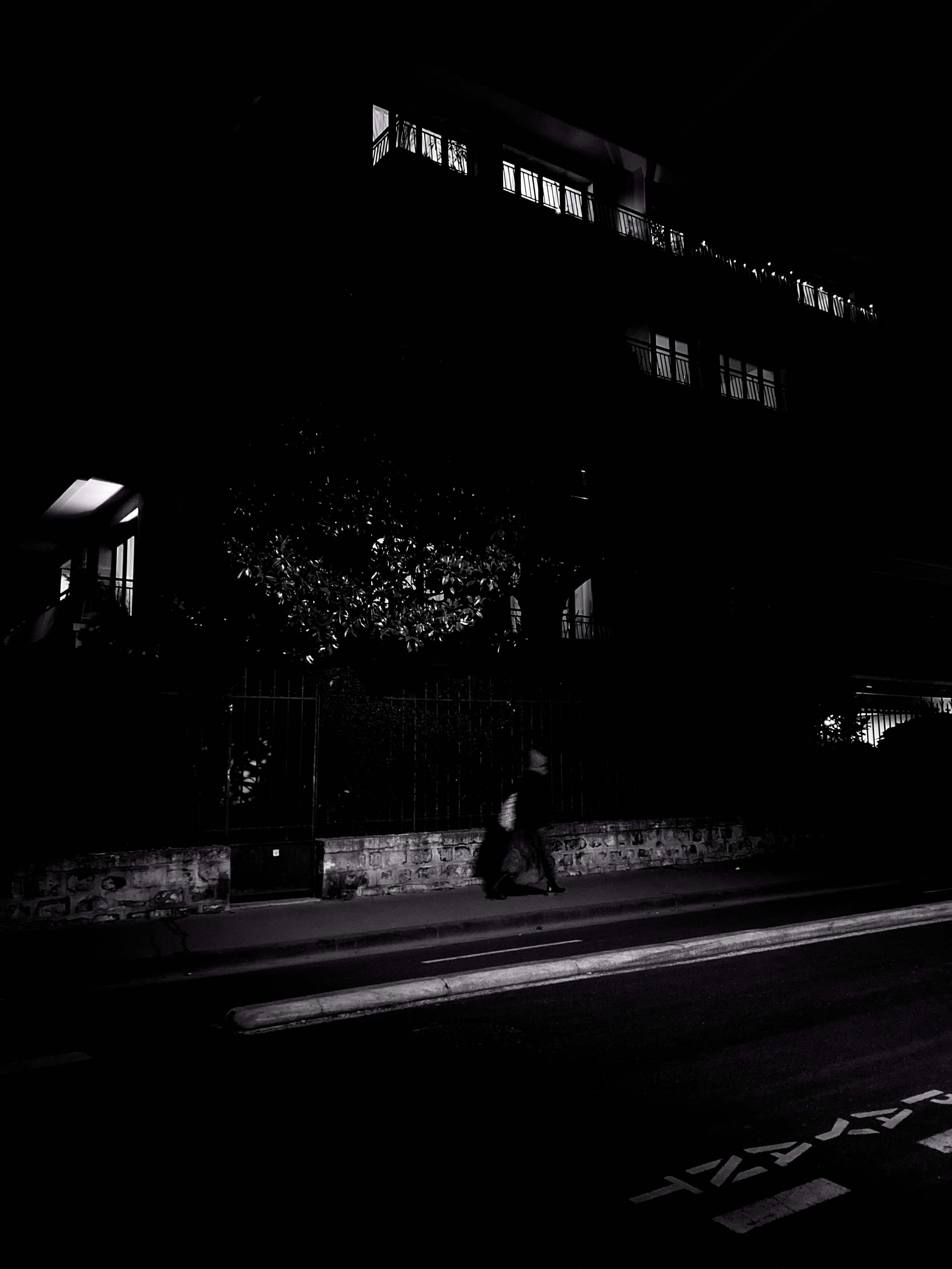 black&white street
