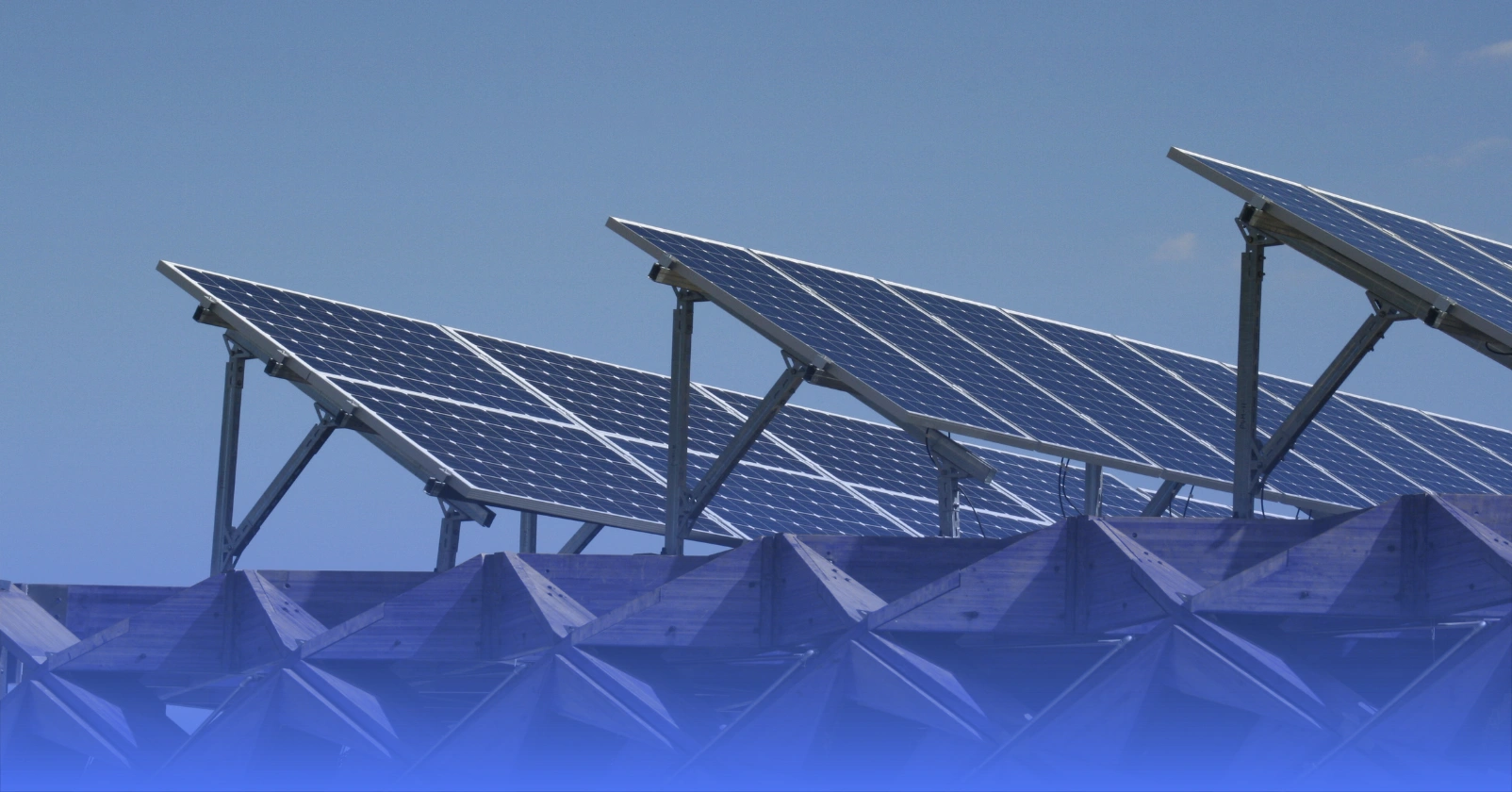 solar panels on a commercial roof