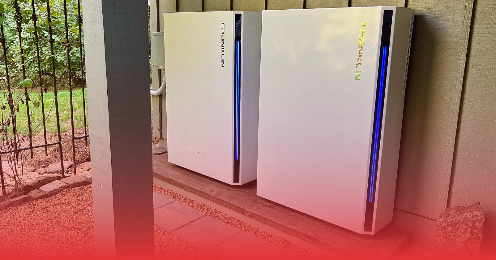 Franklin backup batteries installed at a residential home