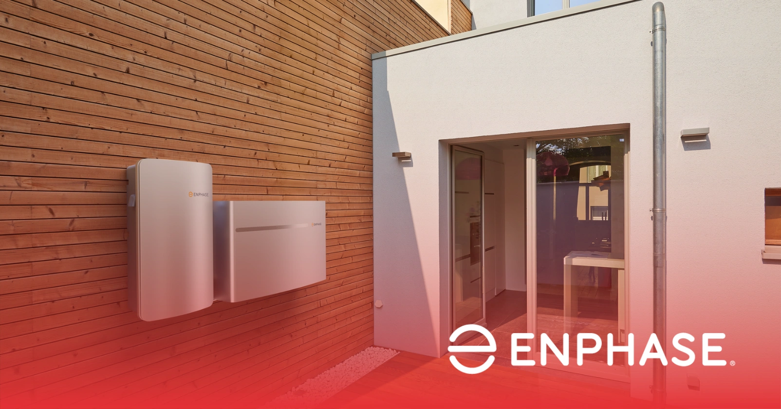 Enphase energy backup batteries installed at a residence