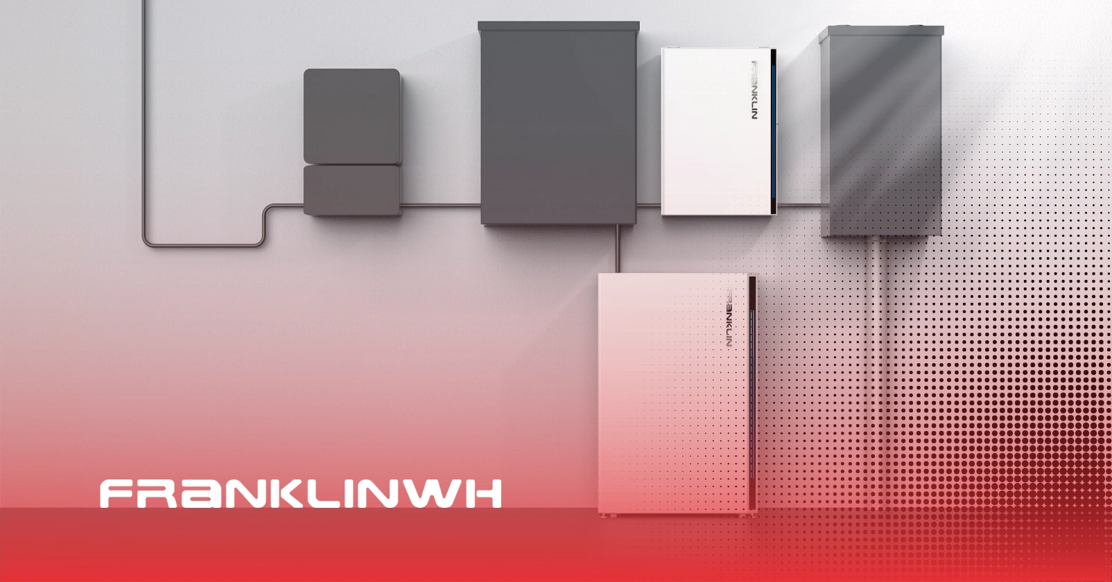 Graphic showcasing Franklin backup battery installed at a home