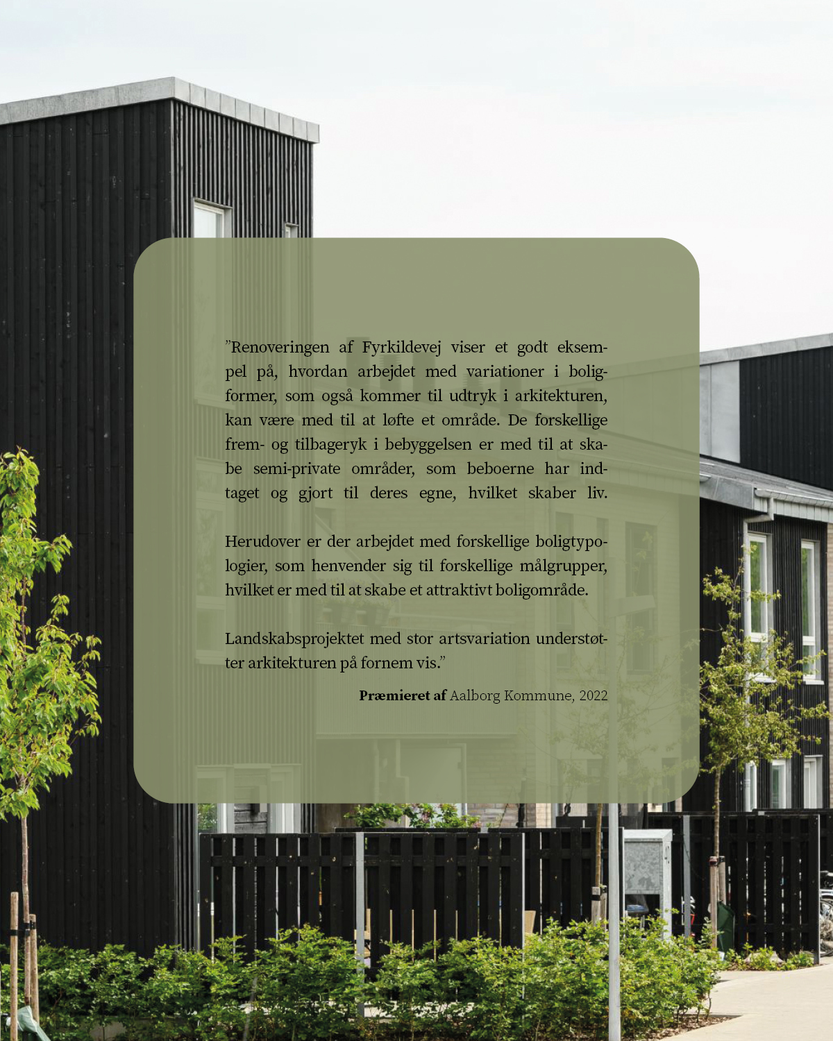 Fyrkildevej – præmieret af Aalborg Kommune, 2022