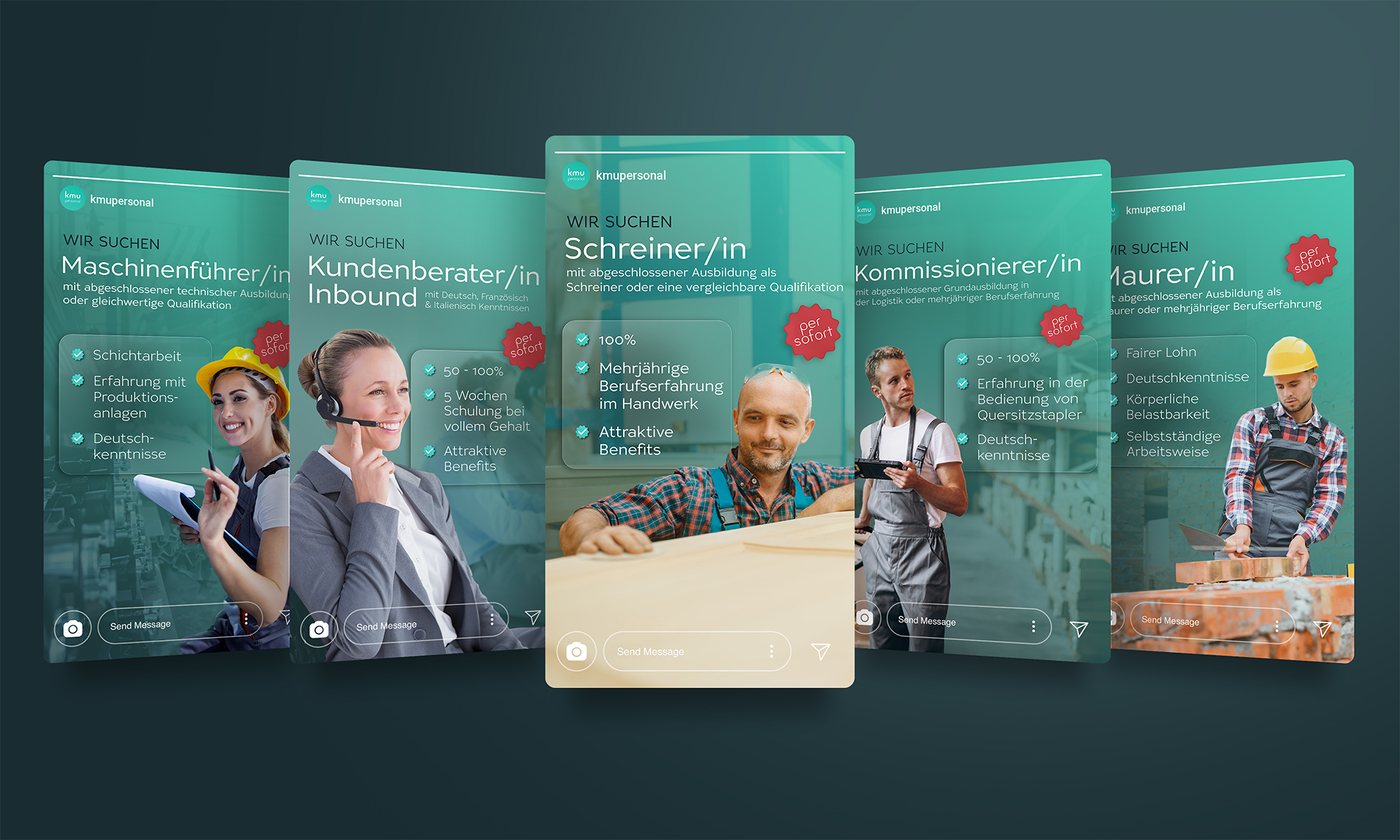 +100 Menschen zu einem Job verhelfen