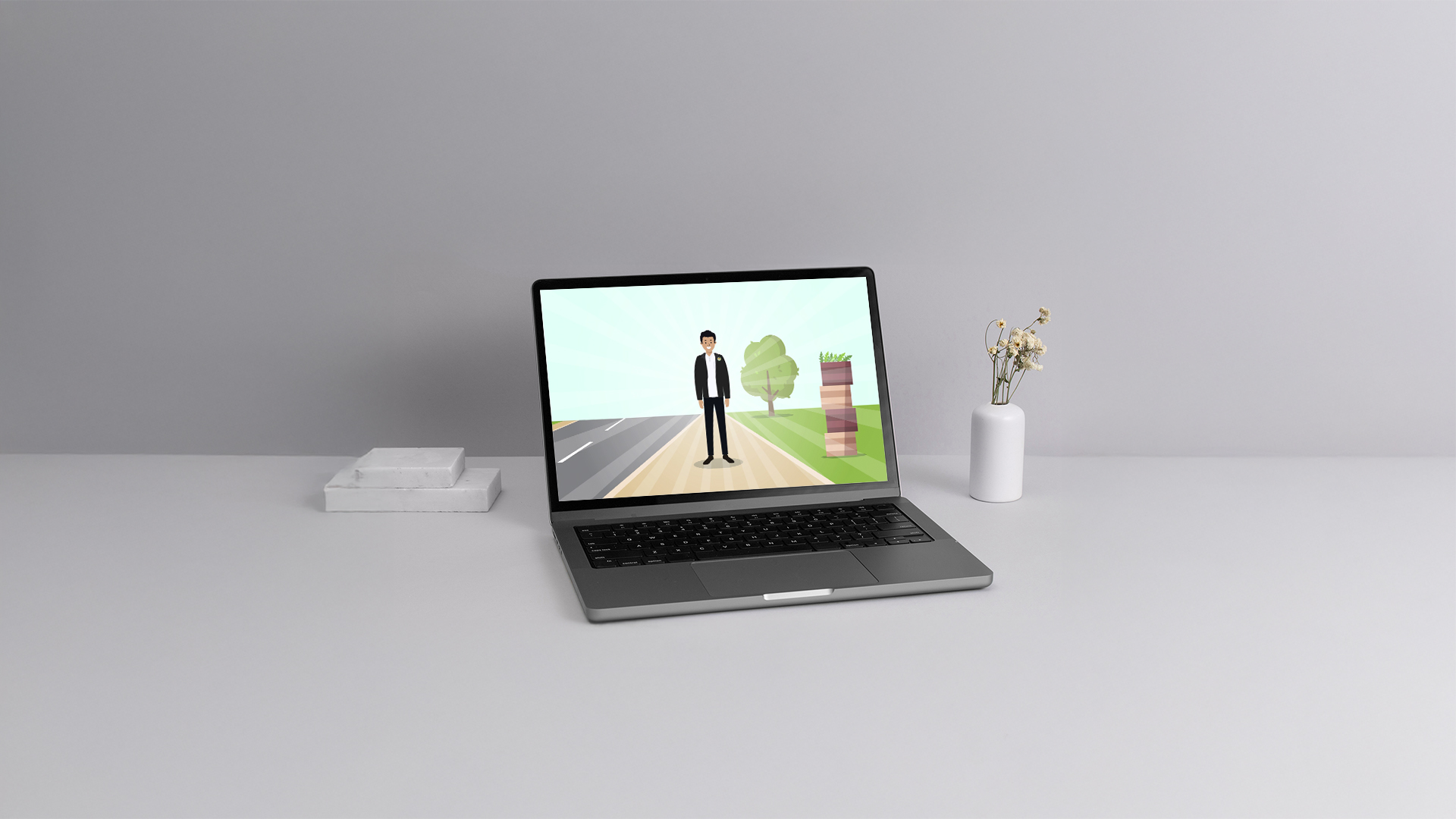 mock up of BPI-NCR PPSSD in a laptop