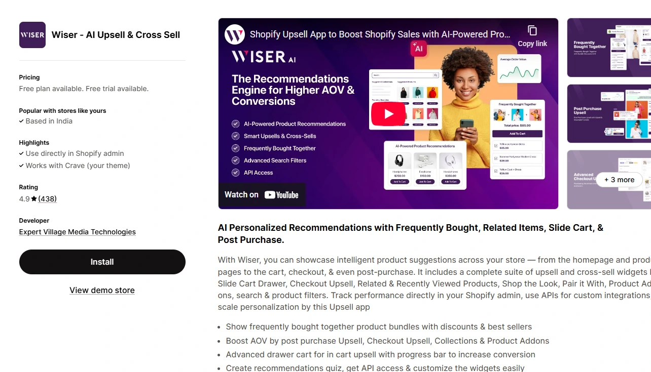 Presentation image of Wiser app for Shopify