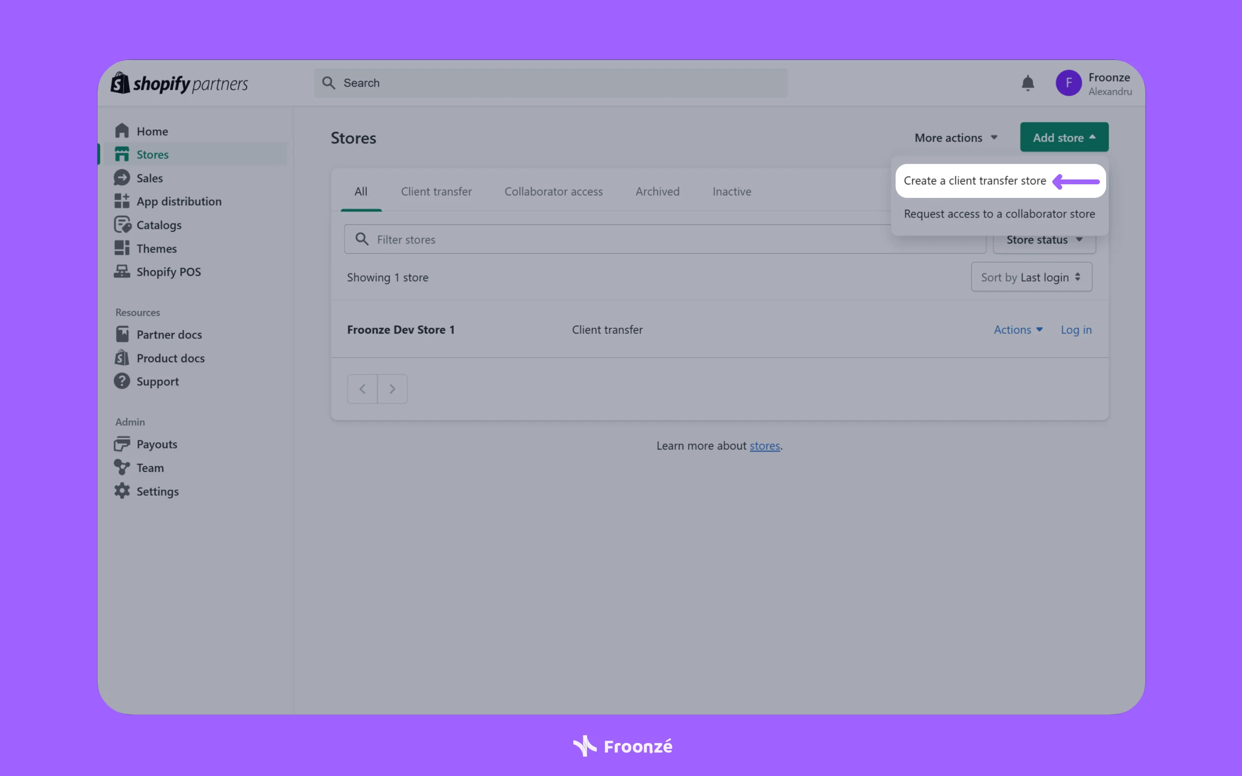 Add Shopify Development Store Image