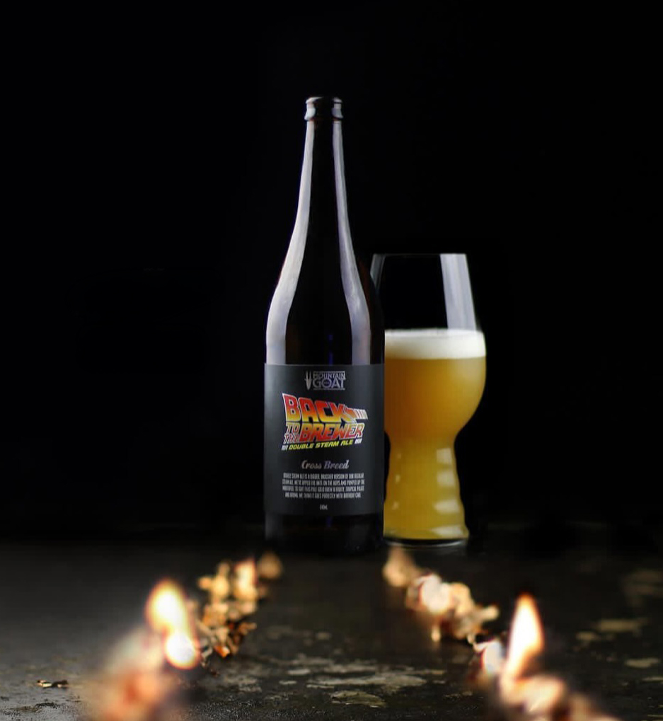 Mountain Goat Beer Back to the Brewer collaboration beer, demonstrating how strong brand positioning creates strategic partnerships between breweries.