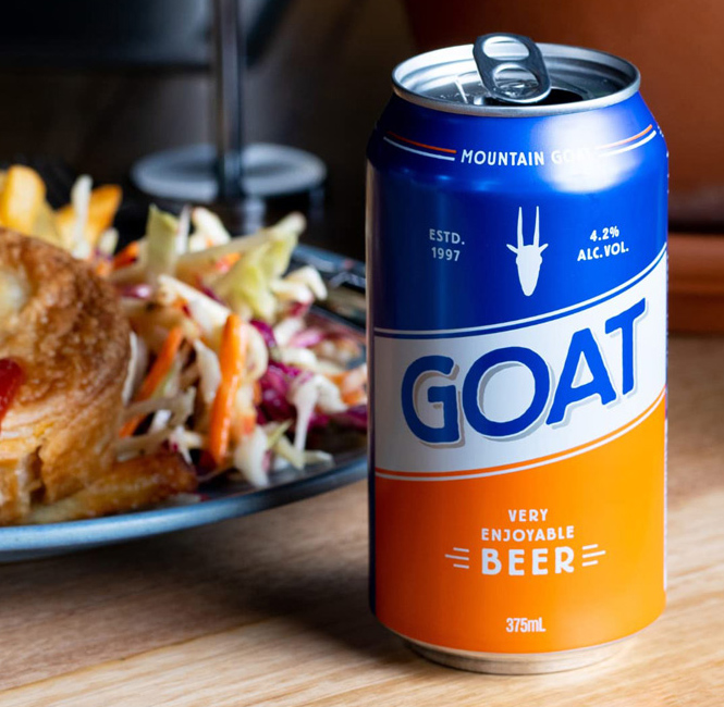 Goat Lager Very Enjoyable Beer with food
