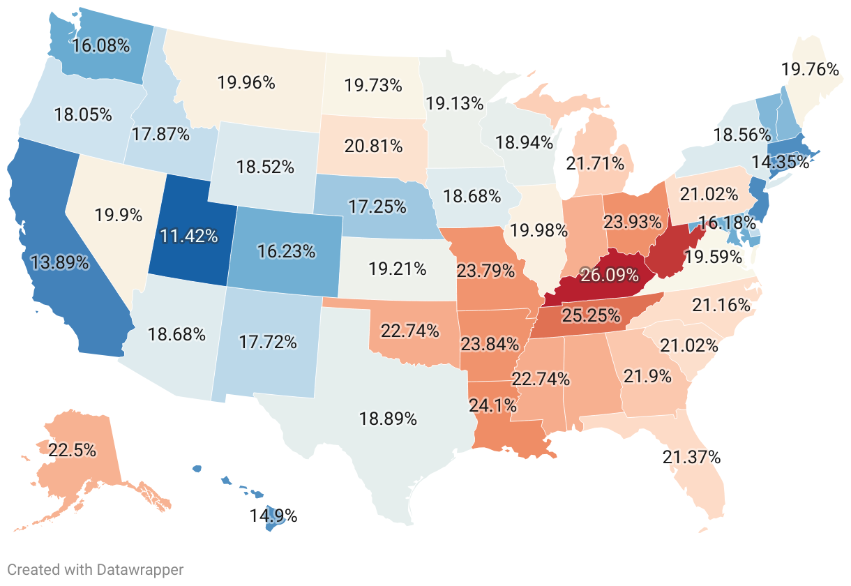 Smoking Rates by State 2024 - 65cf91ea35448ec118ea5481 Full