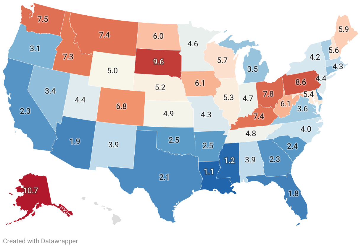 Radon Levels By State 2024