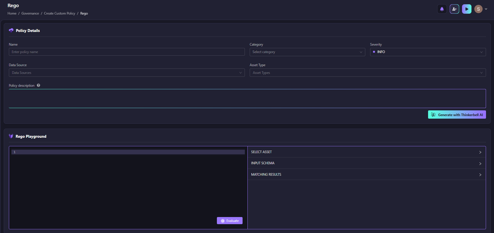 Firefly Rego Playground OPA custom policy writing and testing
