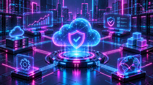 Five-phase cloud resilience strategy framework showing assess, define recovery objectives, govern, automate recovery, and test in sequence