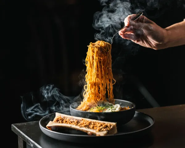 Signature bone marrow migoreng at Hustlers