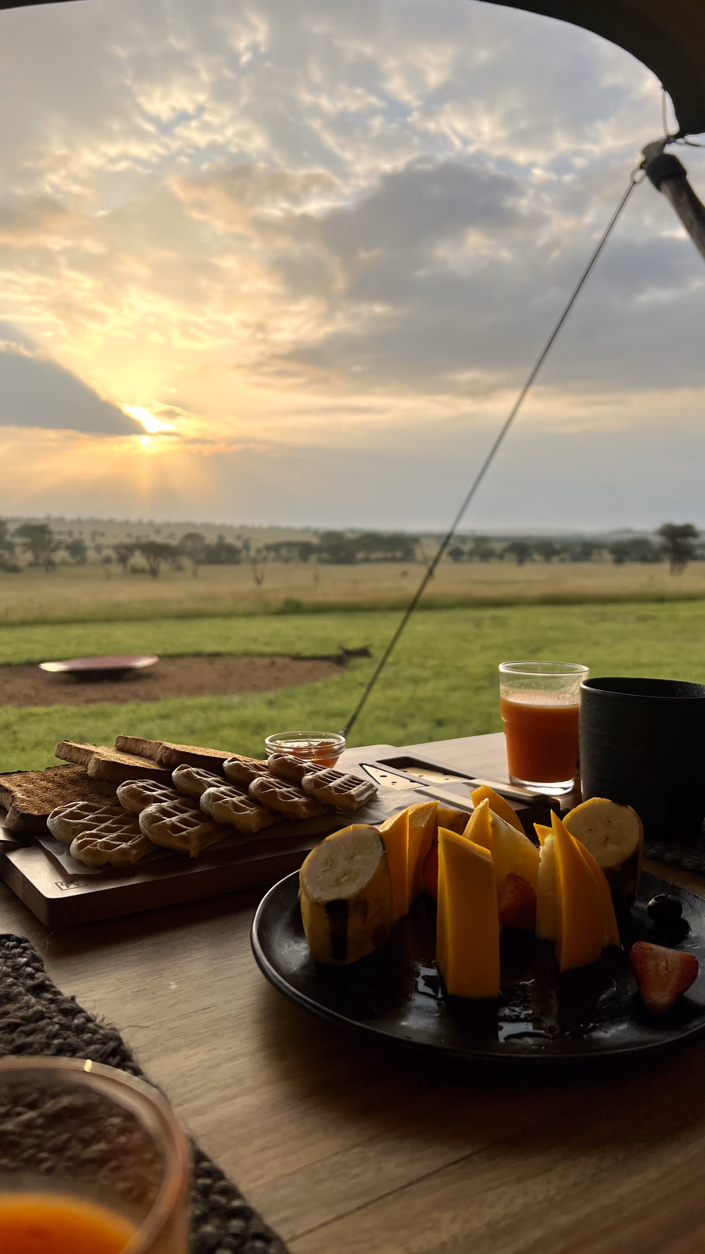 Food on a table