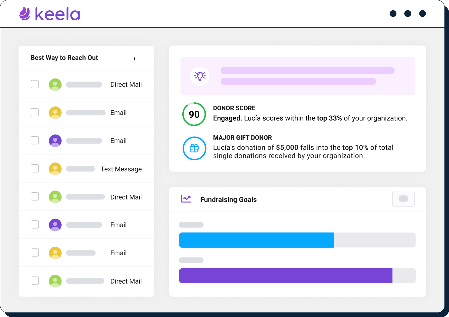A screen shot of a website with a purple background and a blue bar.