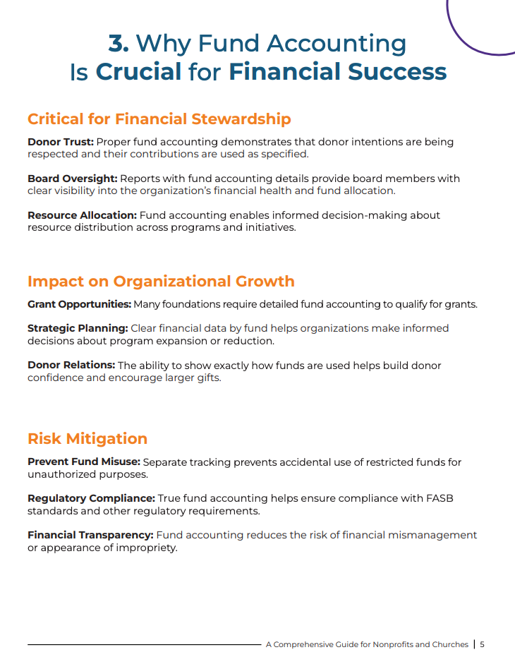 Table of contents for the Jumpstarting Your Fundraising Efforts ebook, for nonprofits