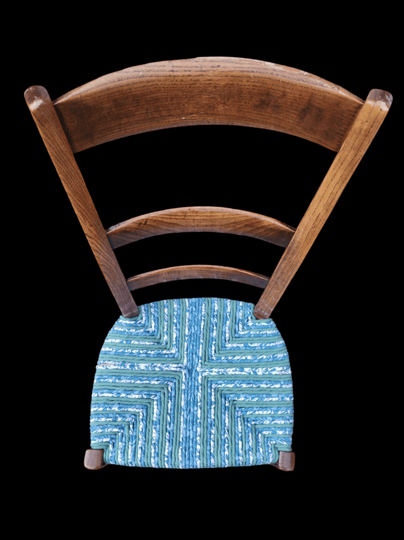 rempaillage de chaise tissu