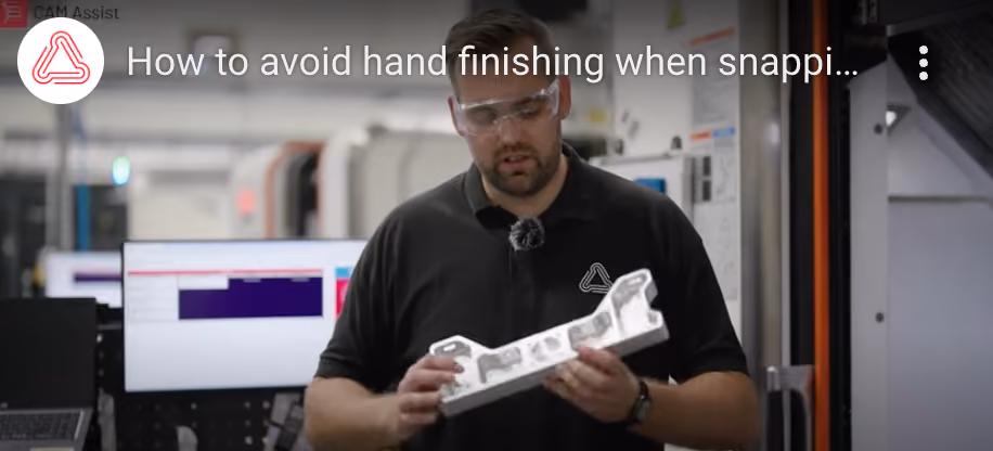 How CAM Assist transforms snapping out a part with traditional tags in one operation