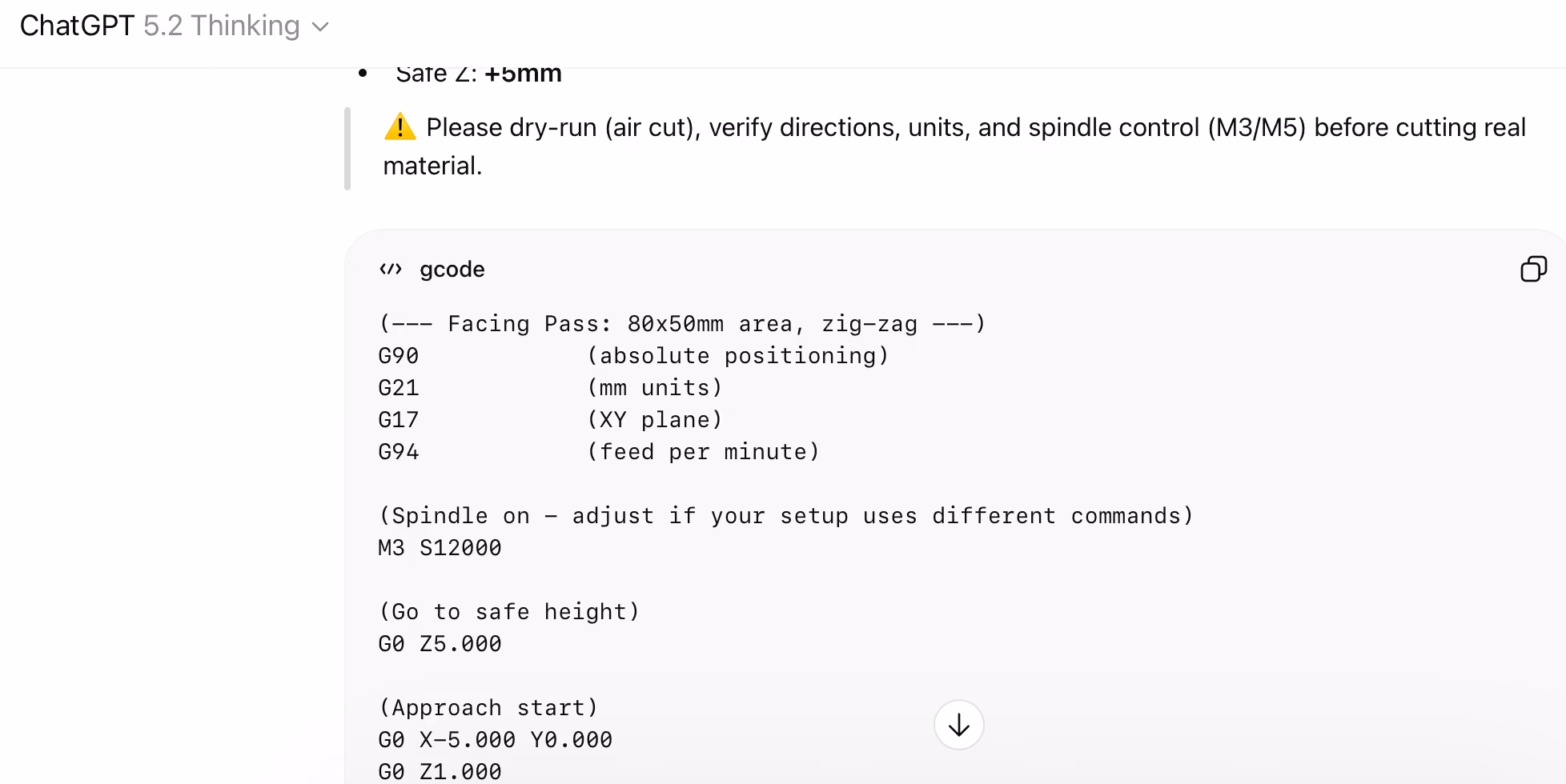 Can I use ChatGPT for generating G-code?