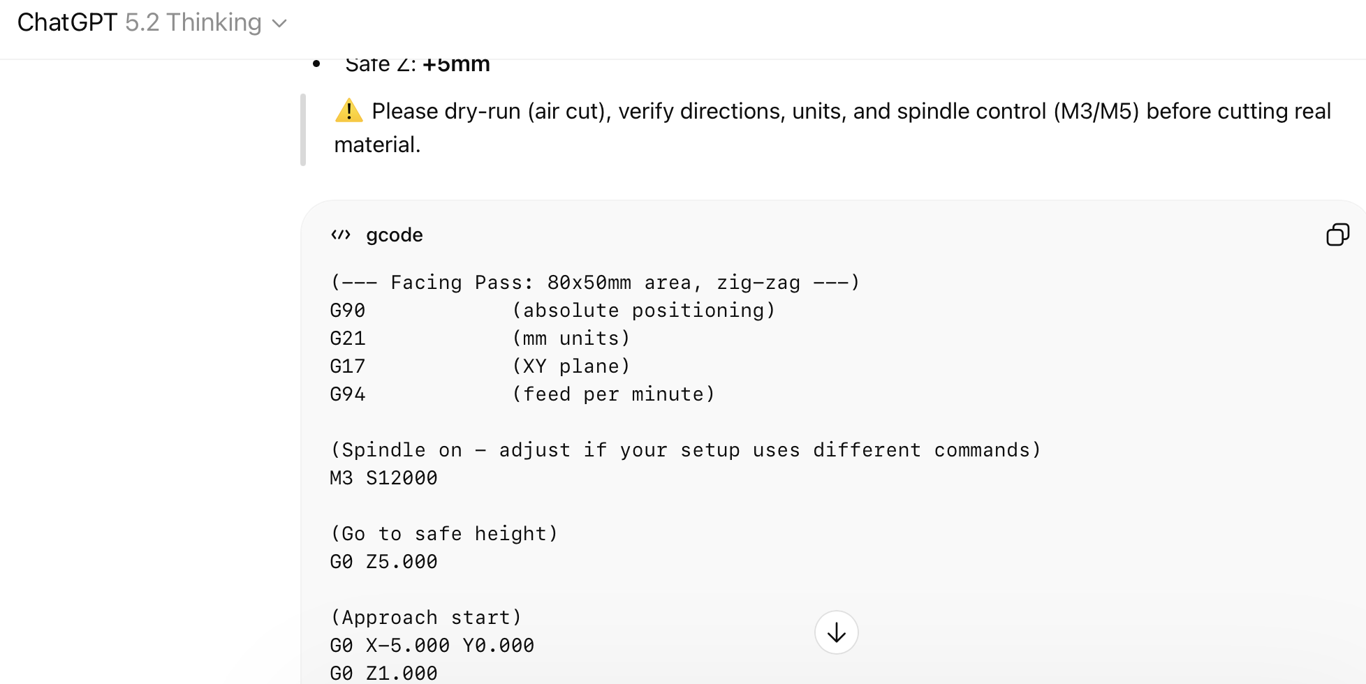 Can I use ChatGPT for generating G-code?