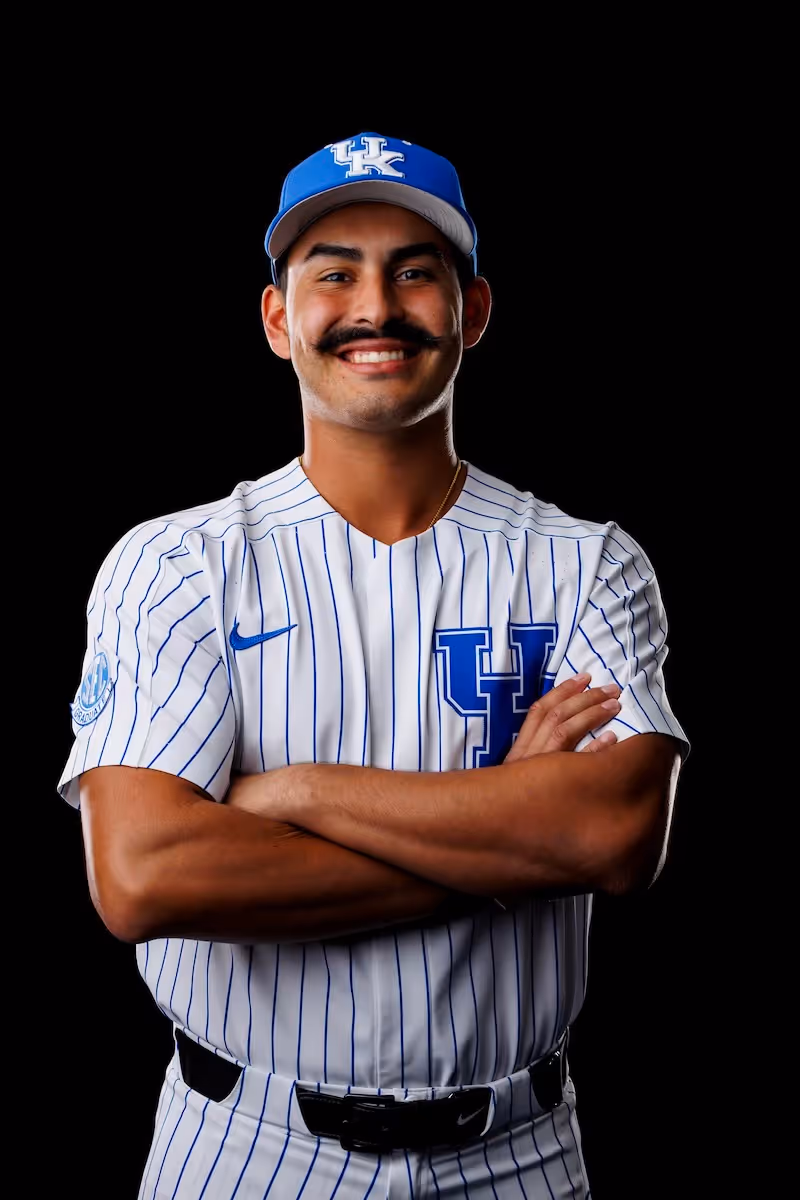 This is a picture of University Kentucky's Baseball Star, Nick Lopez. Nick owns and operates his company called Leisure House.