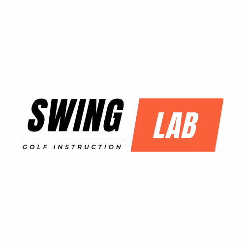 Flow Forward Media's modern and minimalistic logo design for SwingLab OKC: A dynamic representation of golf precision and innovation, blending contemporary aesthetics seamlessly. The design reflects SwingLab's commitment to data-driven instruction and collaboration with the PGA.