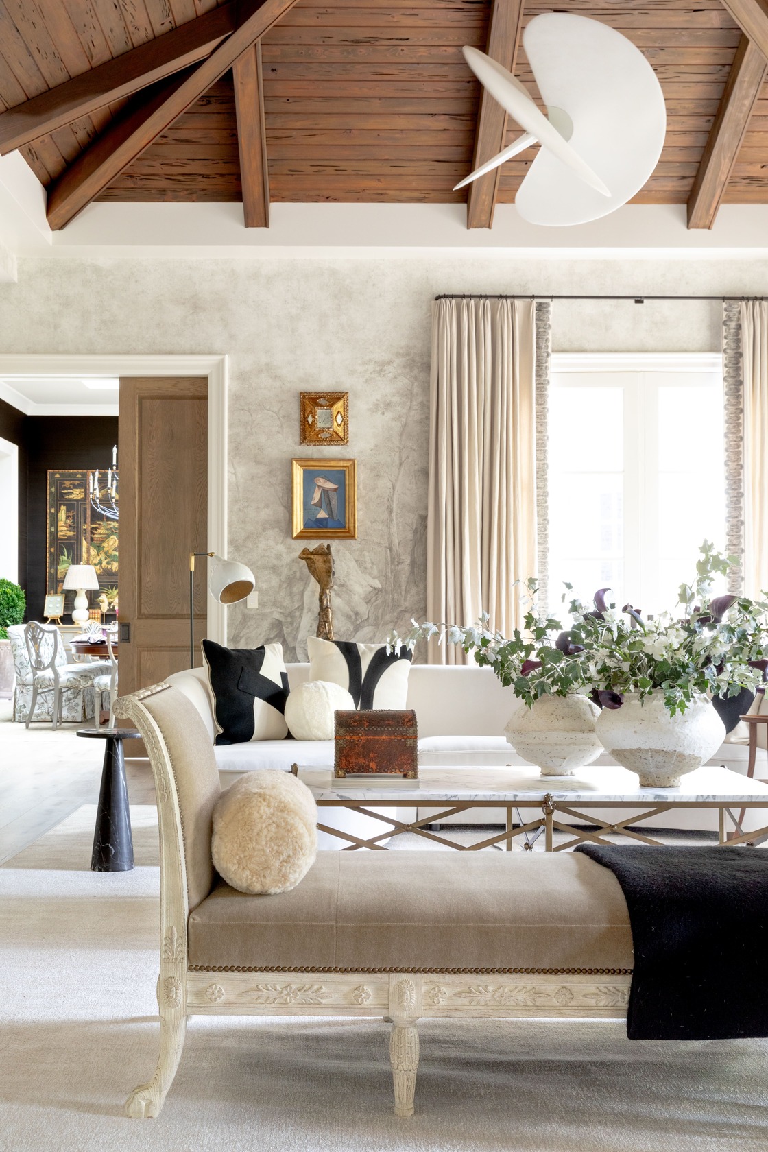 Botanical arrangement from the FLOWER Magazine 2025 Showhouse featuring Continental Floral Greens foliage 