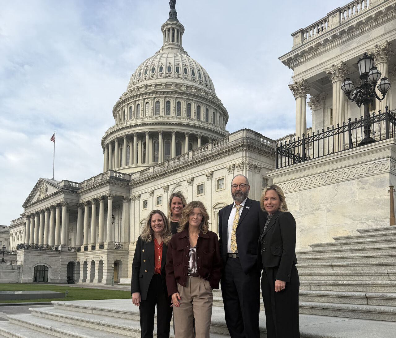 American Grown flower farmers standing in front of the U.S. Capitol building during the 2026 Flower Fly-In in Washington, D.C.D