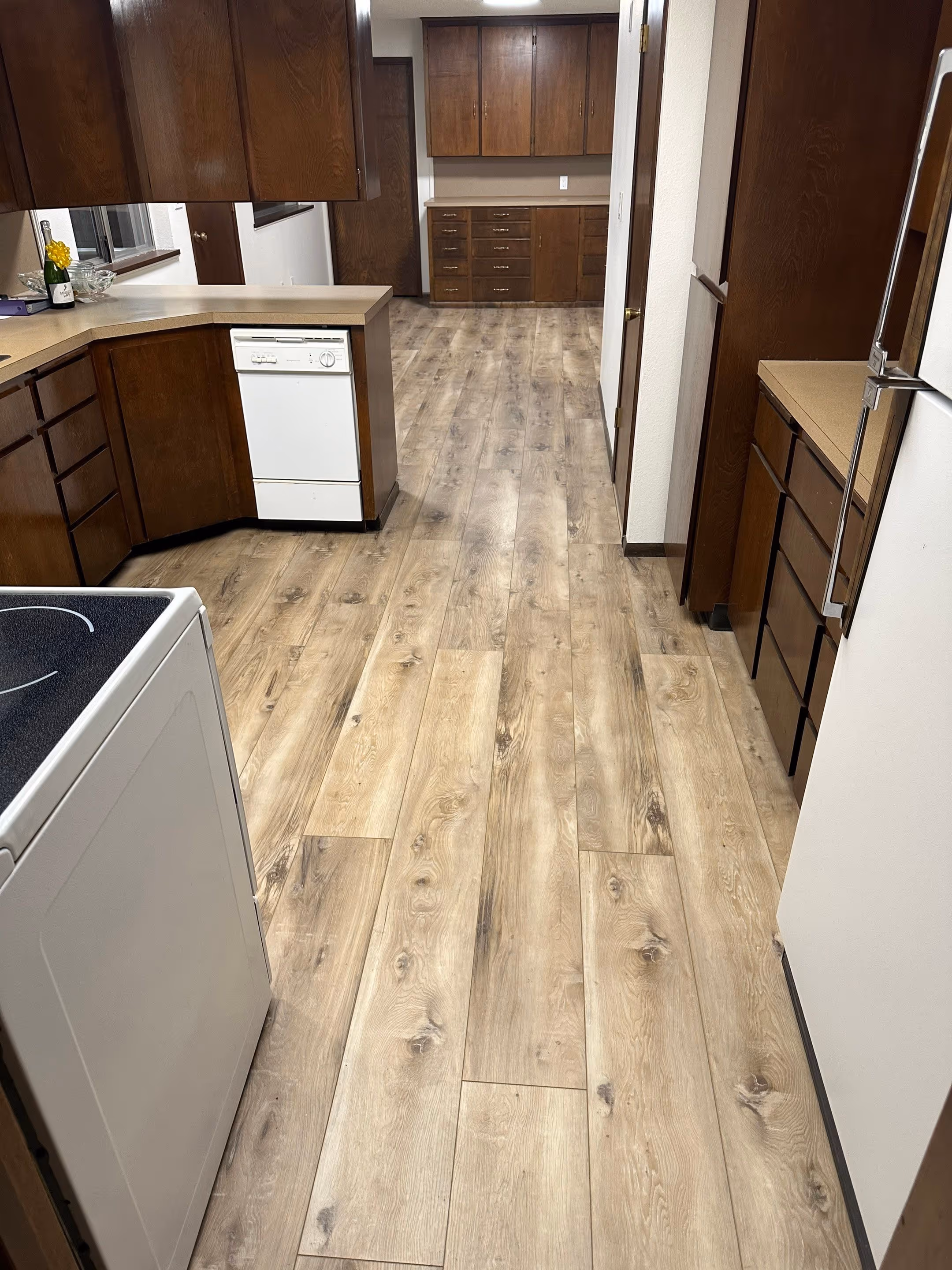 After kitchen flooring