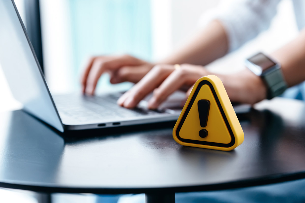 A patient is cautious of scam emails and other health scams while browsing online.