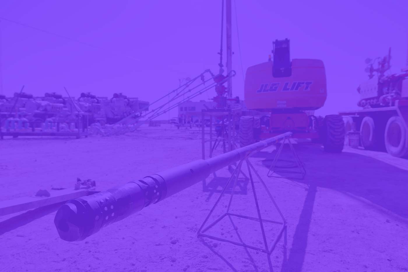 Careers at Repeat Precision fillable form background image of a downhole completion project site.