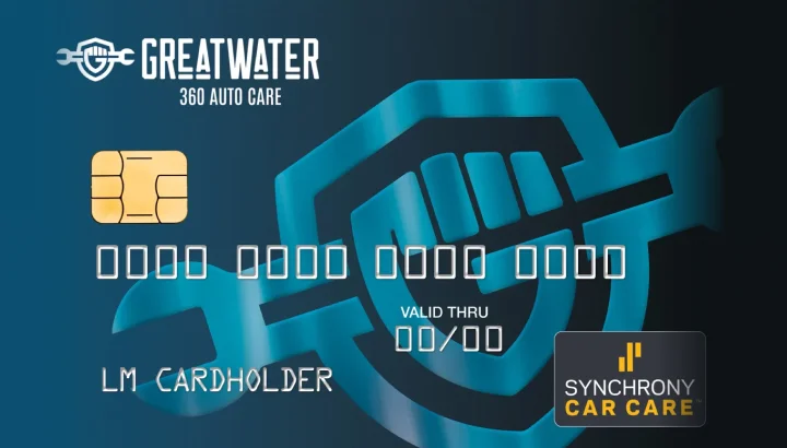 GreatWater Credit Card powered by Synchrony Car Care